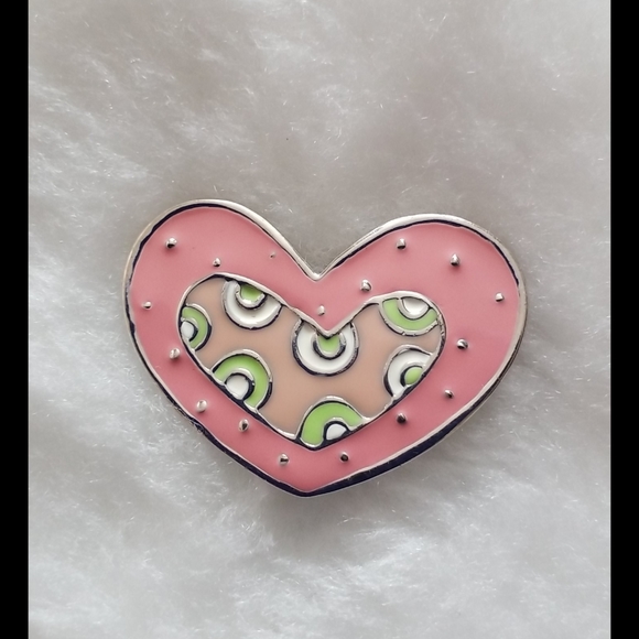 Heart Brooch Pin - Picture 1 of 8